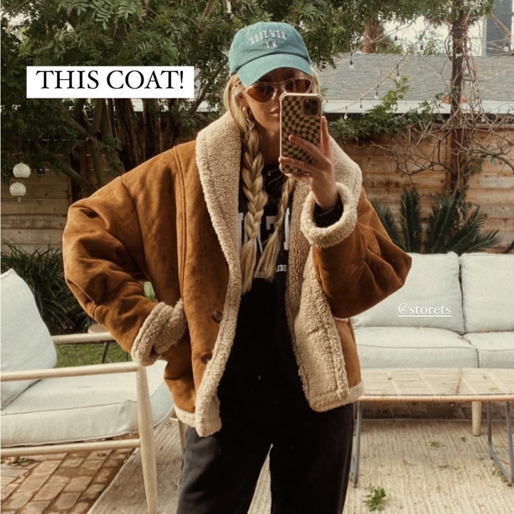STORETS Ava Faux Shearling Jacket